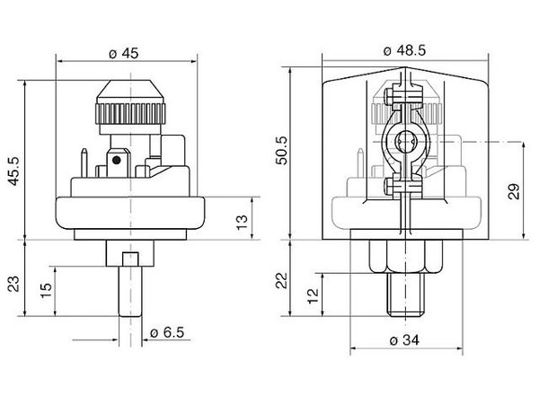 EPEX 360 Gasdruckwächter einstellbar 10-50 mbar, G 1/4'' Referenz-Nr.: 0.360.002