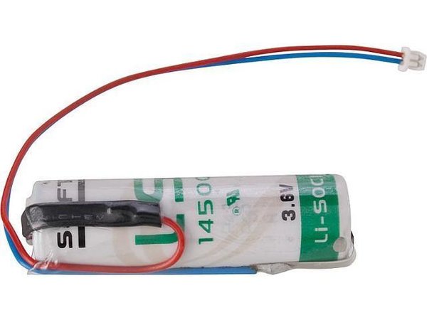 Afriso Lithium Batterie 3, 6 V mit Anschlusskabel und Stecker für DIT 01, DIT 01-E 68309